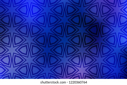 Light BLUE vector layout with bright stars. Blurred decorative design in simple style with stars. Smart design for your business advert.