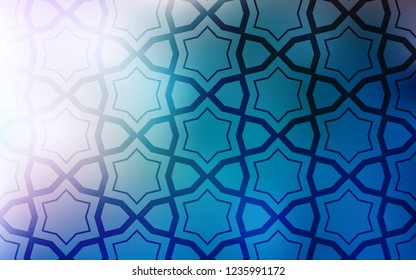 Light BLUE vector layout with bright stars. Modern geometrical abstract illustration with stars. Best design for your ad, poster, banner.