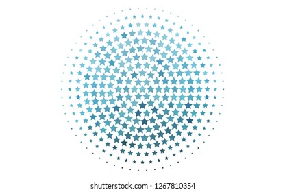 Light BLUE vector layout with bright stars. Blurred decorative design in simple style with stars. The pattern can be used for websites.