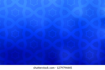 Light BLUE vector layout with bright stars. Stars on blurred abstract background with gradient. Best design for your ad, poster, banner.