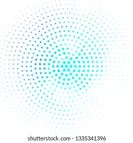 Light BLUE vector layout with bright stars. Modern geometric abstract illustration with stars. Design for your business promotion.