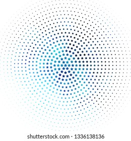 Light BLUE vector layout with bright stars. Modern geometric abstract illustration with stars. Best design for your ad, poster, banner.