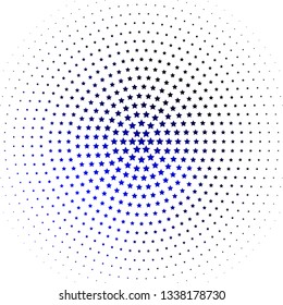 Light BLUE vector layout with bright stars. Blur decorative design in simple style with stars. Pattern for wrapping gifts.