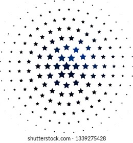 Light BLUE vector layout with bright stars. Modern geometric abstract illustration with stars. Best design for your ad, poster, banner.
