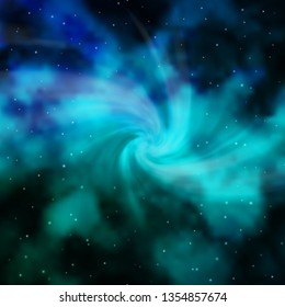 Light BLUE vector layout with bright stars. Modern geometric abstract illustration with stars. Pattern for websites, landing pages.
