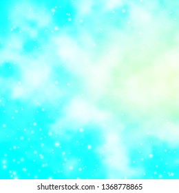 Light BLUE vector layout with bright stars. Shining colorful illustration with small and big stars. Design for your business promotion.