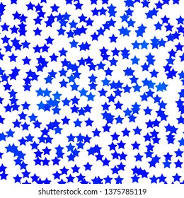 Light BLUE vector layout with bright stars. Colorful illustration with abstract gradient stars. Best design for your ad, poster, banner.