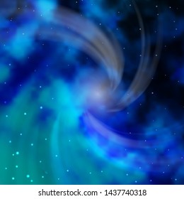 Light BLUE vector layout with bright stars. Colorful illustration in abstract style with gradient stars. Pattern for wrapping gifts.
