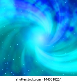 Light BLUE vector layout with bright stars. Blur decorative design in simple style with stars. Pattern for websites, landing pages.