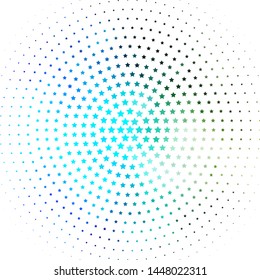 Light BLUE vector layout with bright stars. Blur decorative design in simple style with stars. Design for your business promotion.