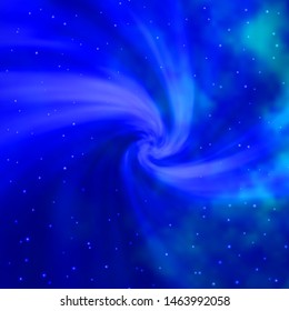 Light BLUE vector layout with bright stars. Colorful illustration with abstract gradient stars. Best design for your ad, poster, banner.