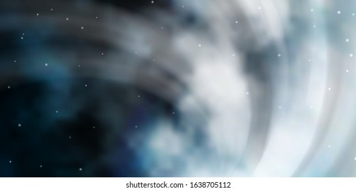 Light BLUE vector layout with bright stars. Decorative illustration with stars on abstract template. Design for your business promotion.