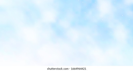 Light BLUE vector layout with bright stars. Modern geometric abstract illustration with stars. Best design for your ad, poster, banner.