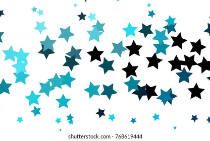 Light BLUE vector layout with bright stars. Modern geometrical abstract illustration with stars. The pattern can be used for wrapping gifts. Light BLUE vector layout with bright stars. Modern geometrical abstract illustration with stars. The pattern can be used for wrapping gifts.