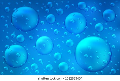 Light BLUE vector layout with circle shapes. Modern abstract illustration with colorful water drops. The pattern can be used for beautiful websites.