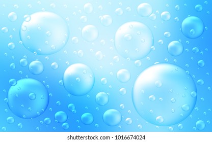 Light BLUE vector layout with circle shapes. Illustration with set of shining colorful abstract circles. The pattern can be used for aqua ad, booklets.