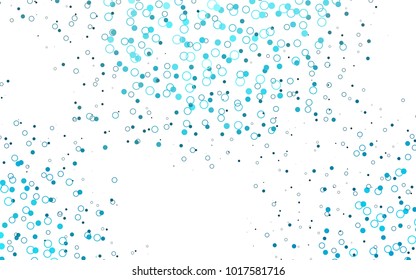 Light BLUE vector  layout with circle shapes. Beautiful colored illustration with blurred circles in nature style. Beautiful design for your business natural advert.