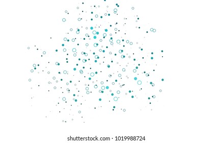 Light BLUE vector  layout with circle shapes. Glitter abstract illustration with blurred drops of rain. The pattern can be used for ads, leaflets of liquid.