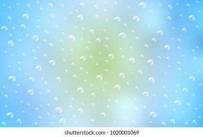 Light BLUE vector layout with circle shapes. Illustration with set of shining colorful abstract circles. Completely new template for your brand book.