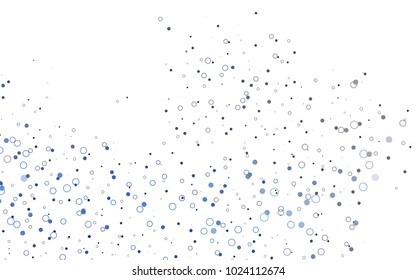 Light BLUE vector  layout with circle shapes. Blurred bubbles on abstract background with colorful gradient. The pattern can be used for beautiful websites.