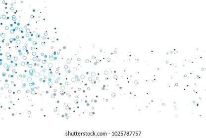 Light BLUE vector  layout with circle shapes. Modern abstract illustration with colorful water drops. Completely new template for your brand book.