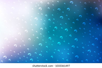 Light BLUE vector layout with circle shapes. Illustration with set of shining colorful abstract circles. Beautiful design for your business natural advert.