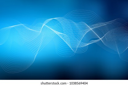 Light BLUE vector layout with circle shapes. Modern abstract illustration with colorful water drops. Pattern can be used as texture of water, rain drops.