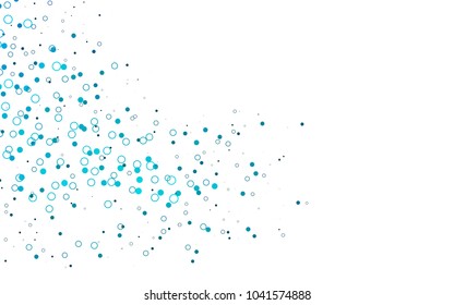 Light BLUE vector  layout with circle shapes. Illustration with set of shining colorful abstract circles. New design for ad, poster, banner of your website.