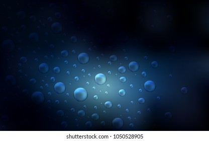 Light BLUE vector layout with circle shapes. Modern abstract illustration with colorful water drops. The pattern can be used for ads, leaflets of liquid.