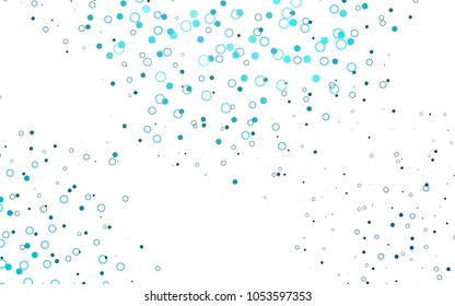 Light BLUE vector  layout with circle shapes. Abstract illustration with colored bubbles in nature style. New design for ad, poster, banner of your website.
