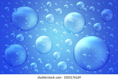 Light BLUE vector layout with circle shapes. Modern abstract illustration with colorful water drops. The pattern can be used for beautiful websites.