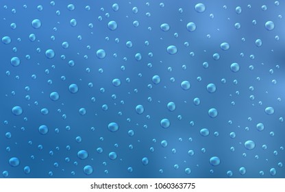 Light BLUE vector layout with circle shapes. Modern abstract illustration with colorful water drops. Completely new template for your brand book.