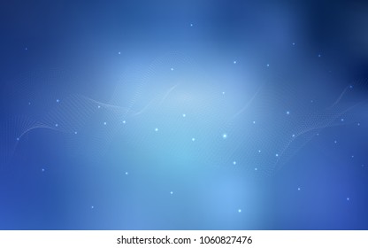Light BLUE vector layout with circle shapes. Modern abstract illustration with colorful water drops. Completely new template for your brand book.