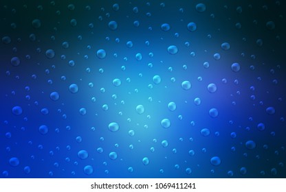 Light BLUE vector layout with circle shapes. Beautiful colored illustration with blurred circles in nature style. The pattern can be used for beautiful websites.