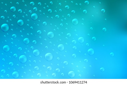 Light BLUE vector layout with circle shapes. Beautiful colored illustration with blurred circles in nature style. The pattern can be used for beautiful websites.