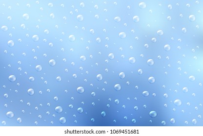 Light BLUE vector layout with circle shapes. Blurred decorative design in abstract style with bubbles. Beautiful design for your business natural advert.
