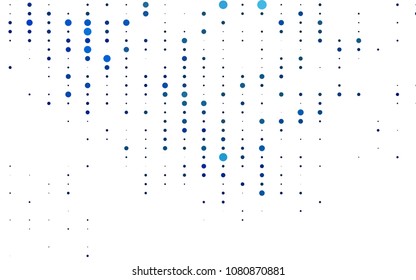 Light BLUE vector  layout with circle shapes. Blurred decorative design in abstract style with bubbles. The pattern can be used for beautiful websites.