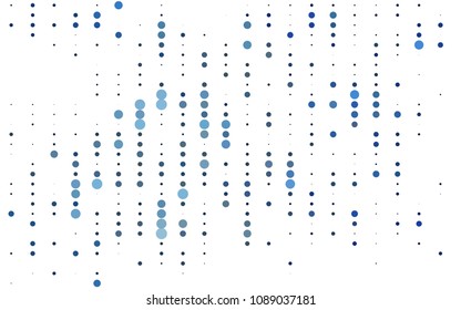 Light BLUE vector  layout with circle shapes. Abstract illustration with colored bubbles in nature style. Completely new template for your brand book.