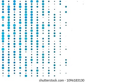 Light BLUE vector  layout with circle shapes. Beautiful colored illustration with blurred circles in nature style. Completely new template for your brand book.