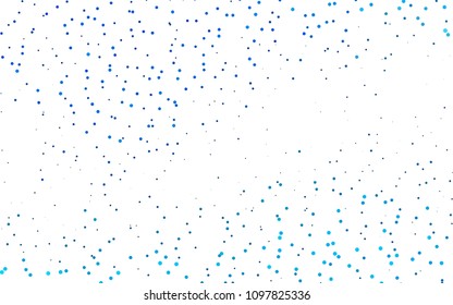 Light BLUE vector  layout with circle shapes. Blurred decorative design in abstract style with bubbles. The pattern can be used for aqua ad, booklets.