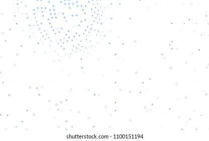 Light BLUE vector  layout with circle shapes. Blurred decorative design in abstract style with bubbles. Beautiful design for your business natural advert.