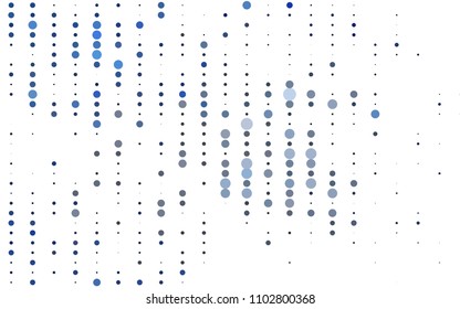 Light BLUE vector  layout with circle shapes. Beautiful colored illustration with blurred circles in nature style. Completely new template for your brand book.