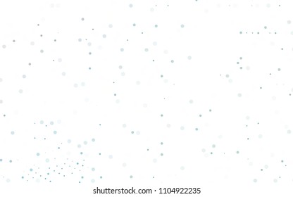 Light BLUE vector  layout with circle shapes. Blurred decorative design in abstract style with bubbles. Pattern can be used as texture of water, rain drops.
