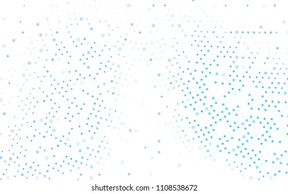 Light BLUE vector  layout with circle shapes. Abstract illustration with colored bubbles in nature style. Completely new template for your brand book.
