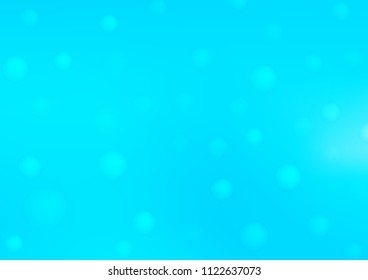Light BLUE vector layout with circle shapes. Modern abstract illustration with colorful water drops. The pattern can be used for ads, leaflets of liquid.