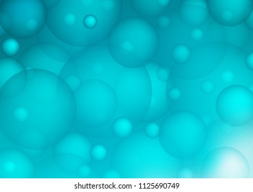 Light BLUE vector layout with circle shapes. Glitter abstract illustration with blurred drops of rain. The pattern can be used for beautiful websites.