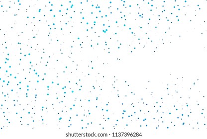 Light BLUE vector  layout with circle shapes. Glitter abstract illustration with blurred drops of rain. The pattern can be used for beautiful websites.