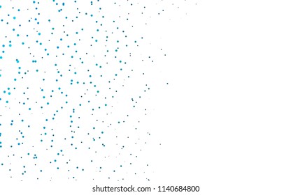 Light BLUE vector  layout with circle shapes. Glitter abstract illustration with blurred drops of rain. The pattern can be used for ads, leaflets of liquid.