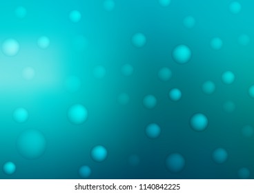 Light BLUE vector layout with circle shapes. Modern abstract illustration with colorful water drops. Completely new template for your brand book.