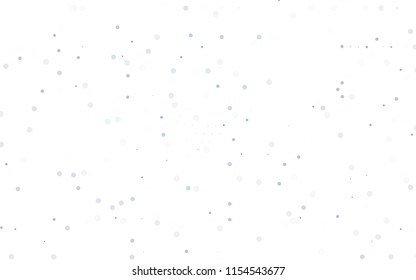 Light BLUE vector  layout with circle shapes. Blurred bubbles on abstract background with colorful gradient. Pattern can be used as texture of water, rain drops.